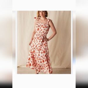 Matilda Jane Enchanted Garden Summer Siesta Poppy Maxi Dress Cottage Medium